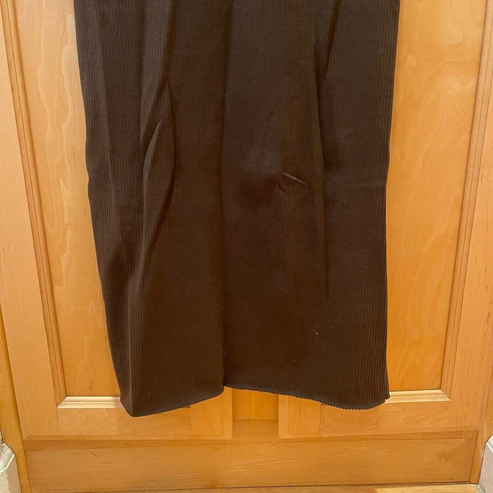 Cami Tank Dark Brown Ribbed Bodycon Midi Dress Size Small - Picture 5 of 5